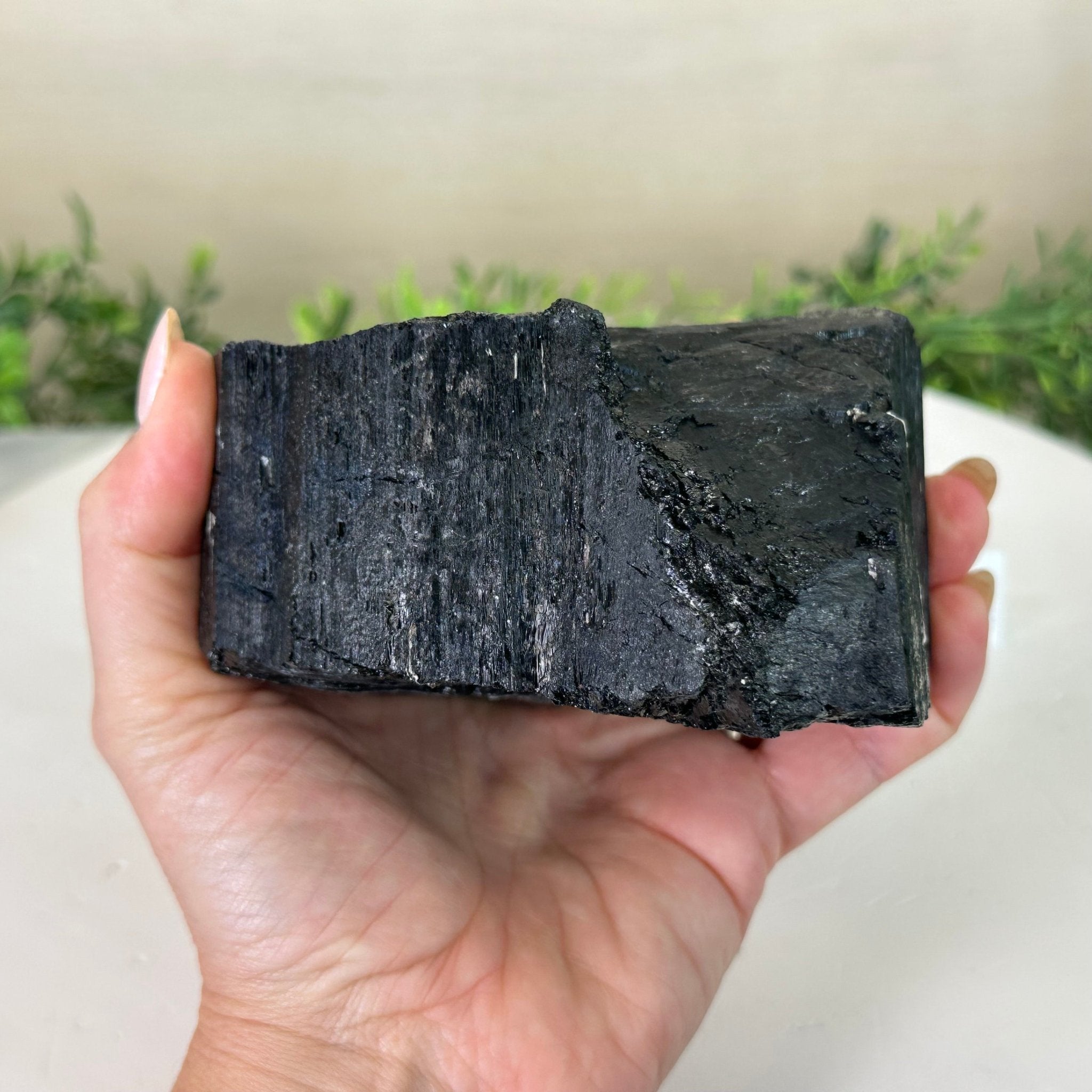 Black Tourmaline Cluster, 2.9 lbs and 3" Tall #3302BT - 023 - Brazil GemsBrazil GemsBlack Tourmaline Cluster, 2.9 lbs and 3" Tall #3302BT - 023Small Clusters with Flat Bases3302BT - 023