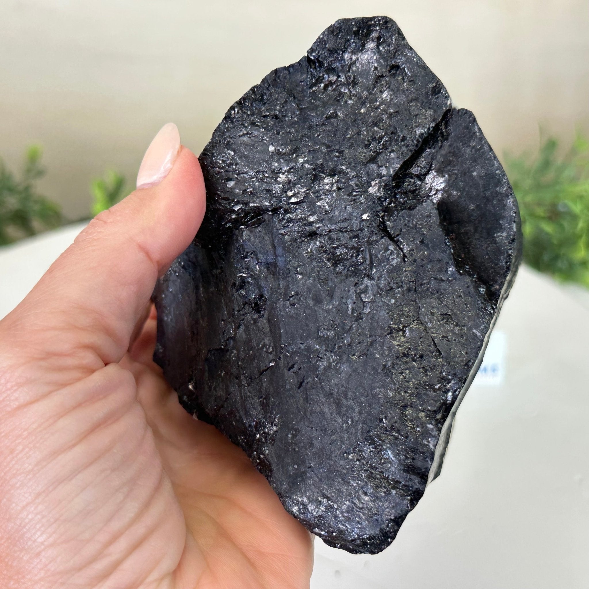 Black Tourmaline Cluster, 2.9 lbs and 3" Tall #3302BT - 023 - Brazil GemsBrazil GemsBlack Tourmaline Cluster, 2.9 lbs and 3" Tall #3302BT - 023Small Clusters with Flat Bases3302BT - 023