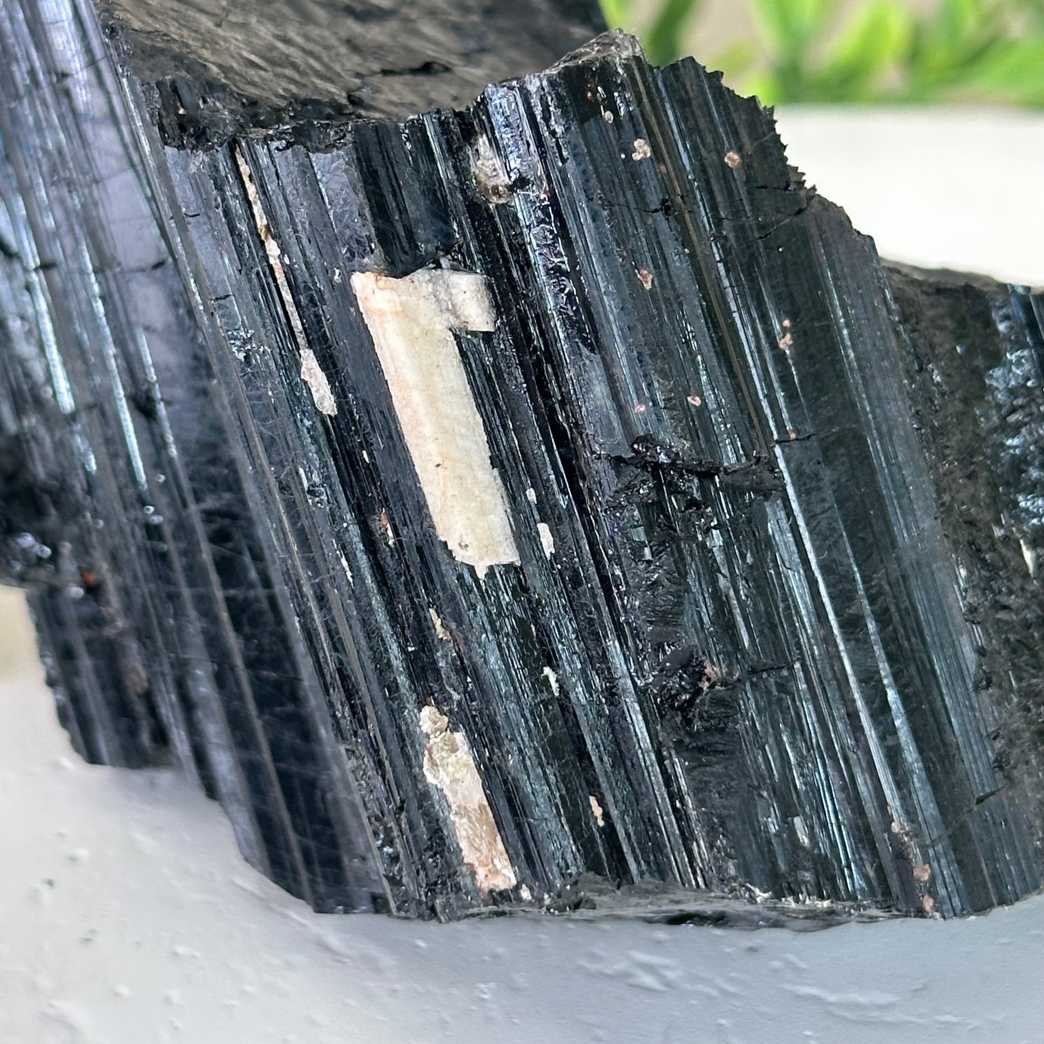 Black Tourmaline Cluster, 2.9 lbs and 3.3" Tall #3302BT - 022 - Brazil GemsBrazil GemsBlack Tourmaline Cluster, 2.9 lbs and 3.3" Tall #3302BT - 022Small Clusters with Flat Bases3302BT - 022