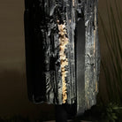 Black Tourmaline Cluster on a Metal Stand, 51.8 lbs and 27" Tall 6020 - 0009 - Brazil GemsBrazil GemsBlack Tourmaline Cluster on a Metal Stand, 51.8 lbs and 27" Tall 6020 - 0009Clusters on Wood Bases6020 - 0009