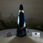 Blue Agate 4 - Sided Obelisk Tower, 7.6" Tall #3104BL - 004 - Brazil GemsBrazil GemsBlue Agate 4 - Sided Obelisk Tower, 7.6" Tall #3104BL - 004Obelisks3104BL - 004