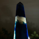 Blue Agate 4 - Sided Obelisk Tower, 7.6" Tall #3104BL - 004 - Brazil GemsBrazil GemsBlue Agate 4 - Sided Obelisk Tower, 7.6" Tall #3104BL - 004Obelisks3104BL - 004