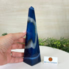 Blue Agate 4 - Sided Obelisk Tower, 7.6" Tall #3104BL - 004 - Brazil GemsBrazil GemsBlue Agate 4 - Sided Obelisk Tower, 7.6" Tall #3104BL - 004Obelisks3104BL - 004