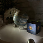 Blue Onyx Quartz Sphere on an Acrylic Stand, 5.1 lbs & 5.5" Tall #5635 - 0001 - Brazil GemsBrazil GemsBlue Onyx Quartz Sphere on an Acrylic Stand, 5.1 lbs & 5.5" Tall #5635 - 0001Spheres5635 - 0001