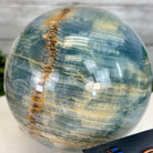 Blue Onyx Quartz Sphere on an Acrylic Stand, 5.7 lbs & 5.7" Tall #5635 - 0002 - Brazil GemsBrazil GemsBlue Onyx Quartz Sphere on an Acrylic Stand, 5.7 lbs & 5.7" Tall #5635 - 0002Spheres5635 - 0002
