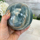 Blue Onyx Quartz Sphere on an Acrylic Stand, 6 lbs & 5.8" Tall #5635 - 0004 - Brazil GemsBrazil GemsBlue Onyx Quartz Sphere on an Acrylic Stand, 6 lbs & 5.8" Tall #5635 - 0004Spheres5635 - 0004