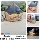 Brazilian Agate Foot & Point Crystals, Various Options #3102NA - Brazil GemsBrazil GemsBrazilian Agate Foot & Point Crystals, Various Options #3102NACrystal Points3102NA-016