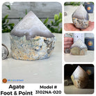 Brazilian Agate Foot & Point Crystals, Various Options #3102NA - Brazil GemsBrazil GemsBrazilian Agate Foot & Point Crystals, Various Options #3102NACrystal Points3102NA-020