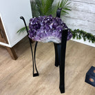 Brazilian Amethyst Geode Side Table, 36 lbs, 21.9" Tall #1384 - 0039 - Brazil GemsBrazil GemsBrazilian Amethyst Geode Side Table, 36 lbs, 21.9" Tall #1384 - 0039Tables: Side1384 - 0039