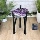 Brazilian Amethyst Geode Side Table, 38.4 lbs, 22" Tall #1384 - 0040 - Brazil GemsBrazil GemsBrazilian Amethyst Geode Side Table, 38.4 lbs, 22" Tall #1384 - 0040Tables: Side1384 - 0040