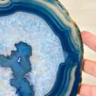 Brazilian Blue Agate Slice on a Metal Stand, 11.5" Tall #5055 - 0141 - Brazil GemsBrazil GemsBrazilian Blue Agate Slice on a Metal Stand, 11.5" Tall #5055 - 0141Slices on Fixed Bases5055 - 0141