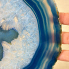 Brazilian Blue Agate Slice on a Metal Stand, 11.5" Tall #5055 - 0141 - Brazil GemsBrazil GemsBrazilian Blue Agate Slice on a Metal Stand, 11.5" Tall #5055 - 0141Slices on Fixed Bases5055 - 0141