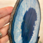 Brazilian Blue Agate Slice on a Metal Stand, 12.2" Tall #5055 - 0157 - Brazil GemsBrazil GemsBrazilian Blue Agate Slice on a Metal Stand, 12.2" Tall #5055 - 0157Slices on Fixed Bases5055 - 0157