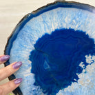 Brazilian Blue Agate Slice on a Metal Stand, 12.2" Tall #5055 - 0157 - Brazil GemsBrazil GemsBrazilian Blue Agate Slice on a Metal Stand, 12.2" Tall #5055 - 0157Slices on Fixed Bases5055 - 0157