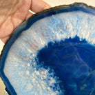 Brazilian Blue Agate Slice on a Metal Stand, 12.2" Tall #5055 - 0157 - Brazil GemsBrazil GemsBrazilian Blue Agate Slice on a Metal Stand, 12.2" Tall #5055 - 0157Slices on Fixed Bases5055 - 0157