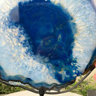 Brazilian Blue Agate Slice on a Metal Stand, 12.2" Tall #5055 - 0157 - Brazil GemsBrazil GemsBrazilian Blue Agate Slice on a Metal Stand, 12.2" Tall #5055 - 0157Slices on Fixed Bases5055 - 0157