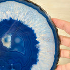 Brazilian Blue Agate Slice on a Metal Stand, 12.5" Tall #5055 - 0156 - Brazil GemsBrazil GemsBrazilian Blue Agate Slice on a Metal Stand, 12.5" Tall #5055 - 0156Slices on Fixed Bases5055 - 0156