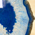 Brazilian Blue Agate Slice on a Metal Stand, 12.8" Tall #5055 - 0160 - Brazil GemsBrazil GemsBrazilian Blue Agate Slice on a Metal Stand, 12.8" Tall #5055 - 0160Slices on Fixed Bases5055 - 0160