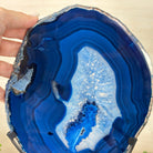 Brazilian Blue Agate Slice on a Metal Stand, 13.2" Tall #5055 - 0140 - Brazil GemsBrazil GemsBrazilian Blue Agate Slice on a Metal Stand, 13.2" Tall #5055 - 0140Slices on Fixed Bases5055 - 0140