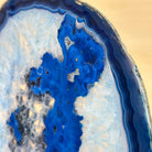 Brazilian Blue Agate Slice on a Metal Stand, 13.2" Tall #5055 - 0143 - Brazil GemsBrazil GemsBrazilian Blue Agate Slice on a Metal Stand, 13.2" Tall #5055 - 0143Slices on Fixed Bases5055 - 0143