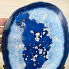 Brazilian Blue Agate Slice on a Metal Stand, 13.2" Tall #5055 - 0143 - Brazil GemsBrazil GemsBrazilian Blue Agate Slice on a Metal Stand, 13.2" Tall #5055 - 0143Slices on Fixed Bases5055 - 0143