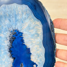 Brazilian Blue Agate Slice on a Metal Stand, 13.5" Tall #5055 - 0144 - Brazil GemsBrazil GemsBrazilian Blue Agate Slice on a Metal Stand, 13.5" Tall #5055 - 0144Slices on Fixed Bases5055 - 0144