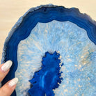 Brazilian Blue Agate Slice on a Metal Stand, 13.5" Tall #5055 - 0144 - Brazil GemsBrazil GemsBrazilian Blue Agate Slice on a Metal Stand, 13.5" Tall #5055 - 0144Slices on Fixed Bases5055 - 0144