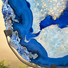 Brazilian Blue Agate Slice on a Metal Stand, 13.5" Tall #5055 - 0144 - Brazil GemsBrazil GemsBrazilian Blue Agate Slice on a Metal Stand, 13.5" Tall #5055 - 0144Slices on Fixed Bases5055 - 0144