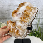 Brazilian Citrine Crystal Cluster, metal base, 21.8 lbs & 13" Tall Model #5496-0049 by Brazil Gems - Brazil GemsBrazil GemsBrazilian Citrine Crystal Cluster, metal base, 21.8 lbs & 13" Tall Model #5496-0049 by Brazil GemsClusters on Fixed Bases5496-0049