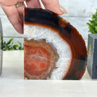 Brazilian Orange Agate Stone Bookends, 3.3 lbs & 4.6" Tall #5151OA - 004 - Brazil GemsBrazil GemsBrazilian Orange Agate Stone Bookends, 3.3 lbs & 4.6" Tall #5151OA - 004Bookends5151OA - 004