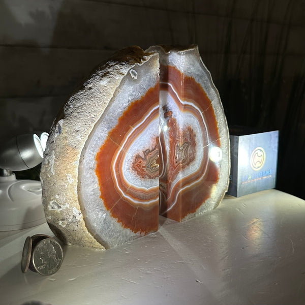 Agate Bookends