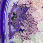 Brazilian Purple Agate Slice on Metal Base, 11.7" Tall #5065PU-047 - Brazil GemsBrazil GemsBrazilian Purple Agate Slice on Metal Base, 11.7" Tall #5065PU-047Slices on Fixed Bases5065PU-047