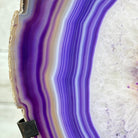 Brazilian Purple Agate Slice on Metal Base, 14" Tall #5065PU-051 - Brazil GemsBrazil GemsBrazilian Purple Agate Slice on Metal Base, 14" Tall #5065PU-051Slices on Fixed Bases5065PU-051