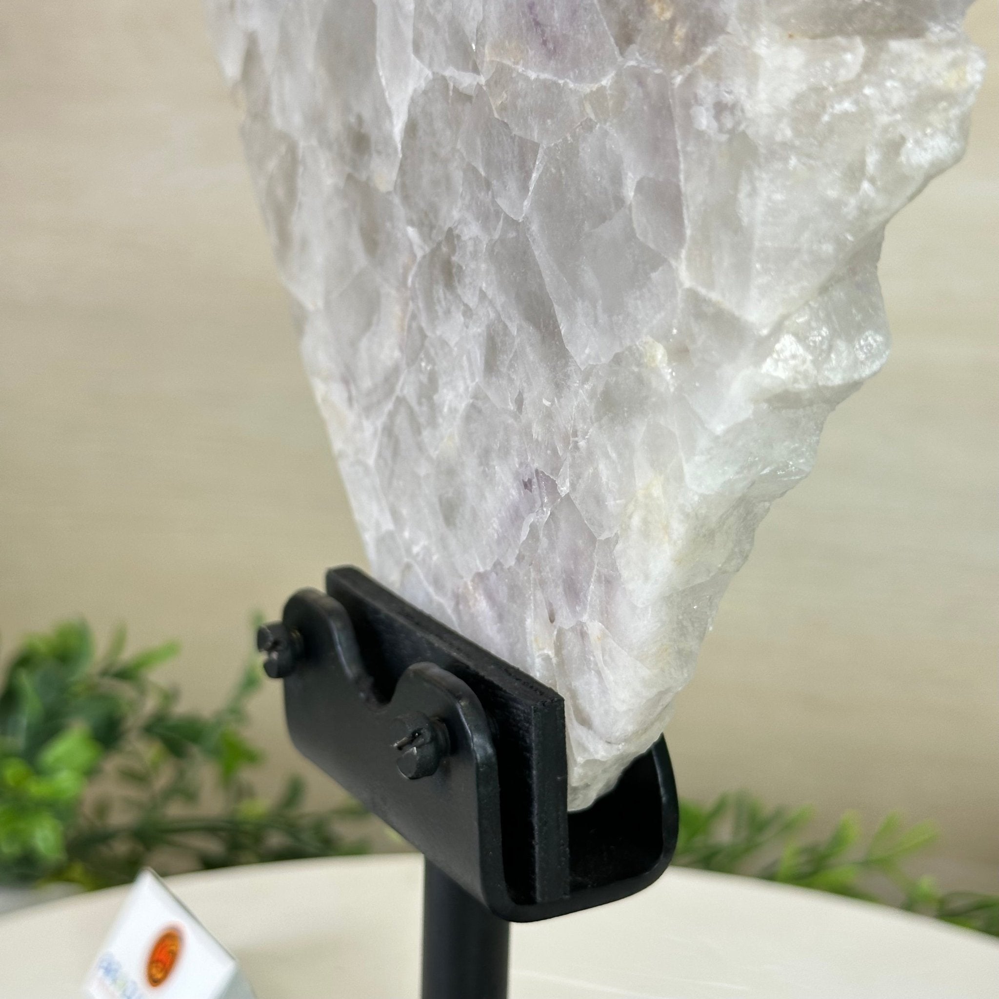 Chevron Amethyst Crystal Slice on a Stand, 4.9 lbs & 13.8" Tall #5621AC - 014 - Brazil GemsBrazil GemsChevron Amethyst Crystal Slice on a Stand, 4.9 lbs & 13.8" Tall #5621AC - 014Slices on Fixed Bases5621AC - 014