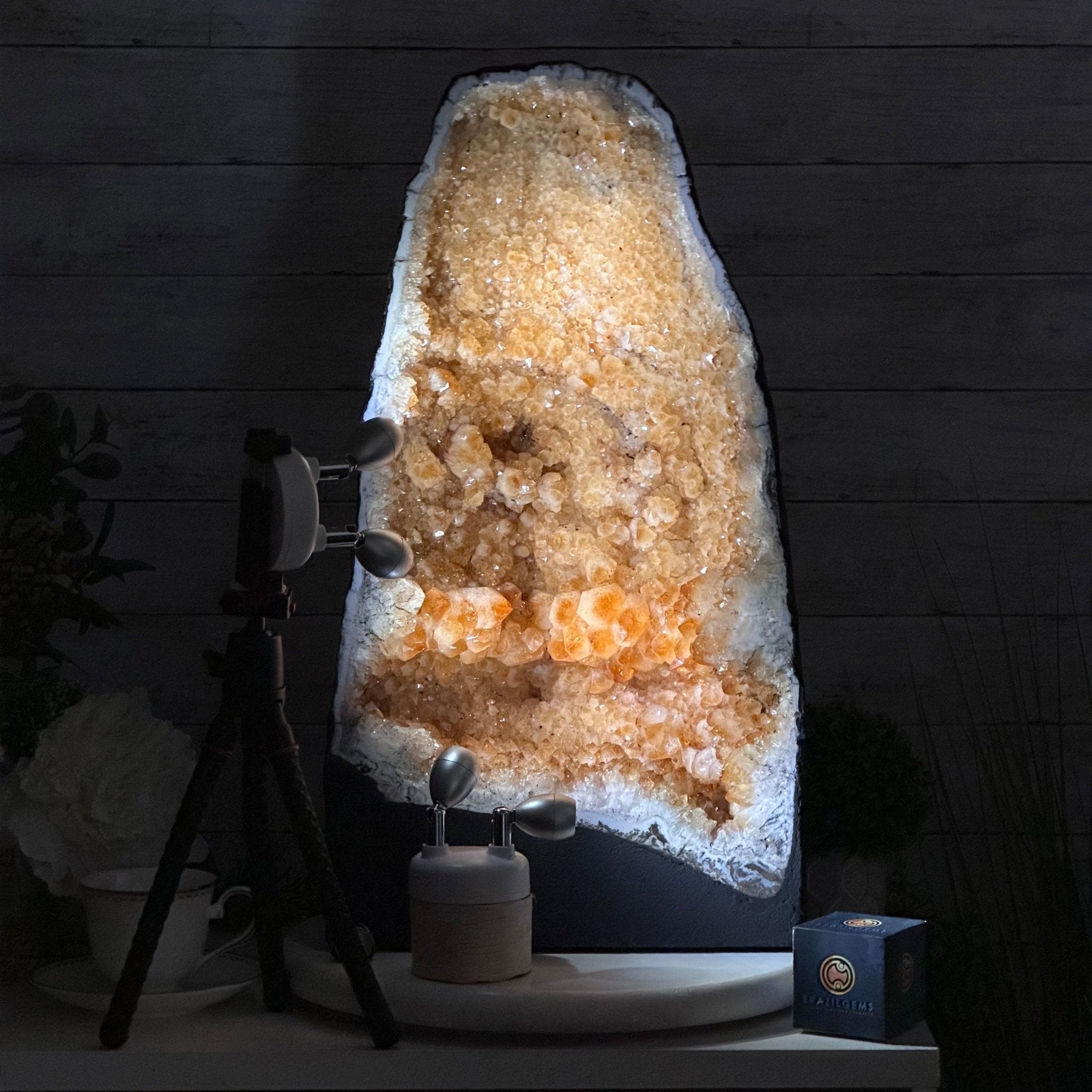 Citrine Cathedral, 76.7 lbs & 23.1" Tall #5603 - 0340 - Brazil GemsBrazil GemsCitrine Cathedral, 76.7 lbs & 23.1" Tall #5603 - 0340Cathedrals5603 - 0340