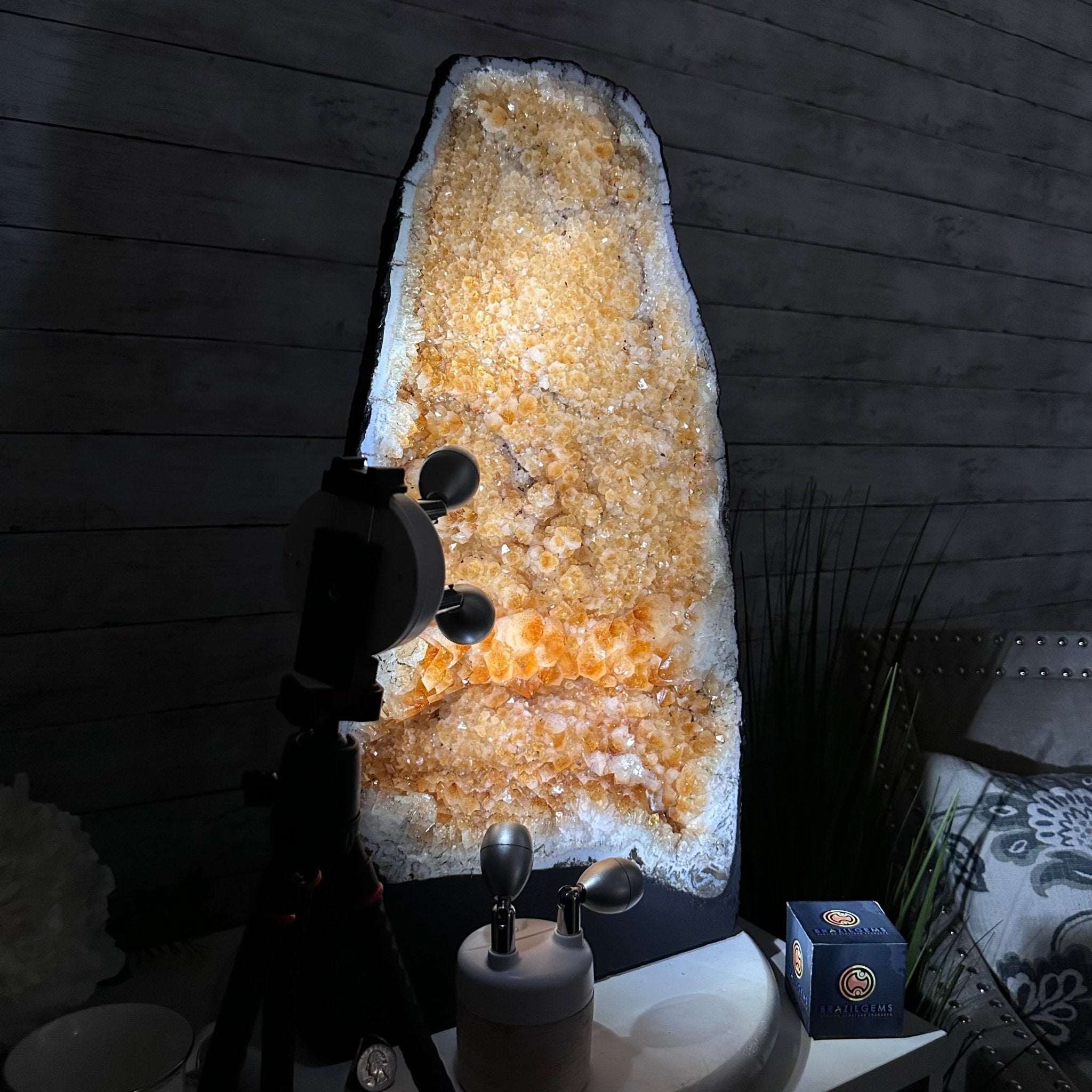 Citrine Cathedral, 76.7 lbs & 23.1" Tall #5603 - 0340 - Brazil GemsBrazil GemsCitrine Cathedral, 76.7 lbs & 23.1" Tall #5603 - 0340Cathedrals5603 - 0340