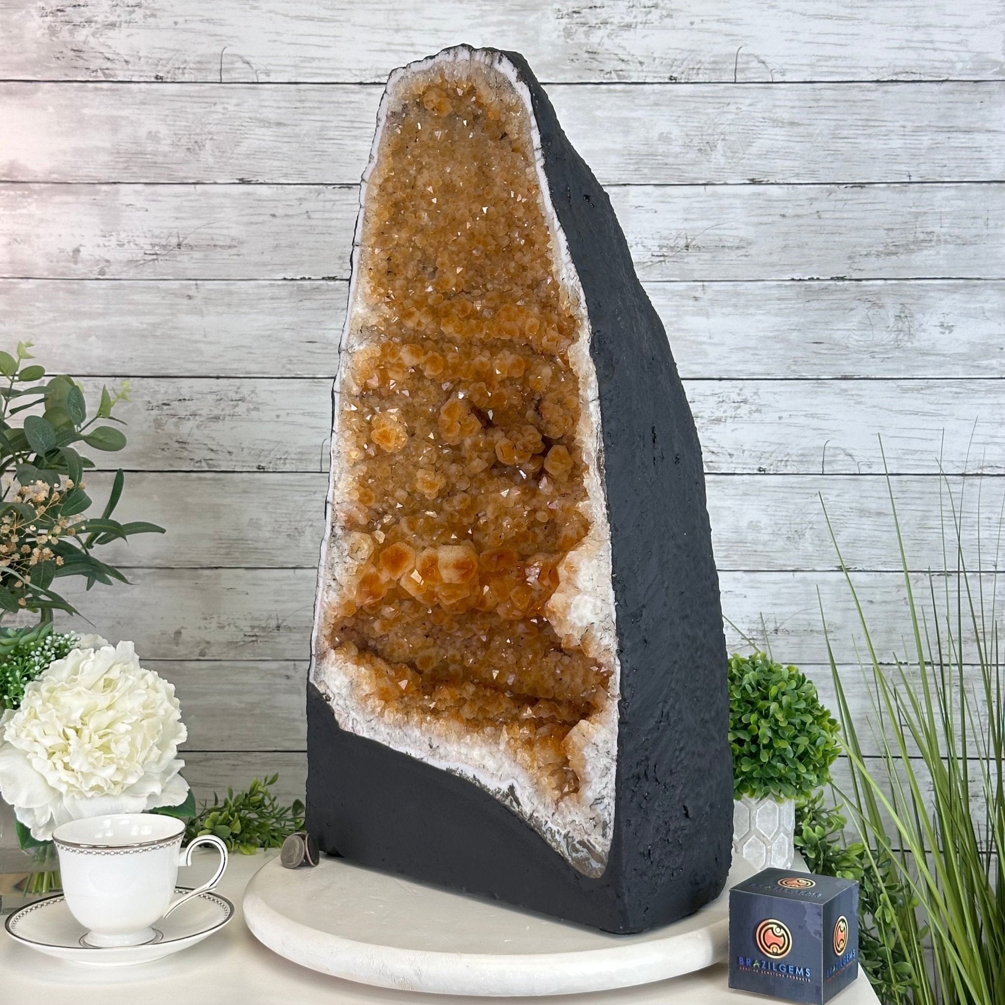 Citrine Cathedral, 76.7 lbs & 23.1" Tall #5603 - 0340 - Brazil GemsBrazil GemsCitrine Cathedral, 76.7 lbs & 23.1" Tall #5603 - 0340Cathedrals5603 - 0340