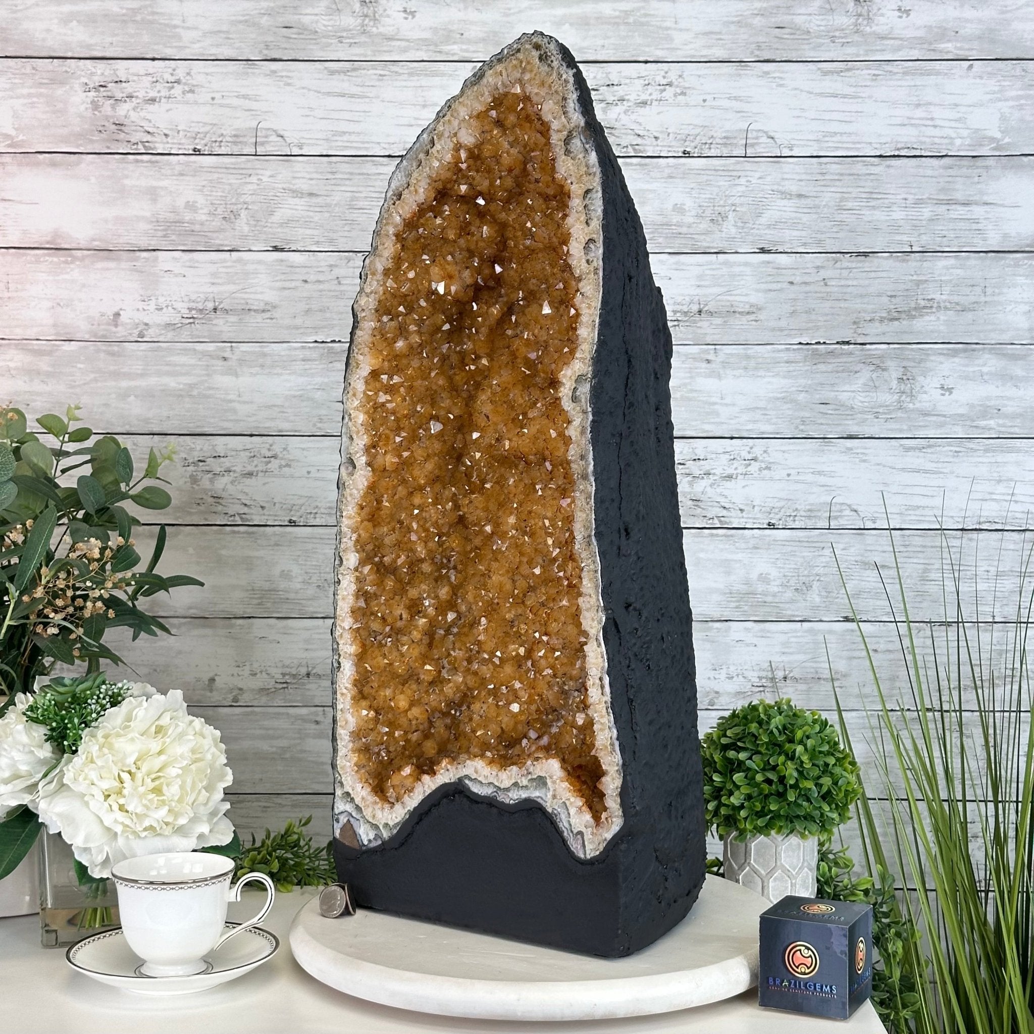 Citrine Cathedral, 80.9 lbs & 25.5" Tall #5603 - 0341 - Brazil GemsBrazil GemsCitrine Cathedral, 80.9 lbs & 25.5" Tall #5603 - 0341Cathedrals5603 - 0341