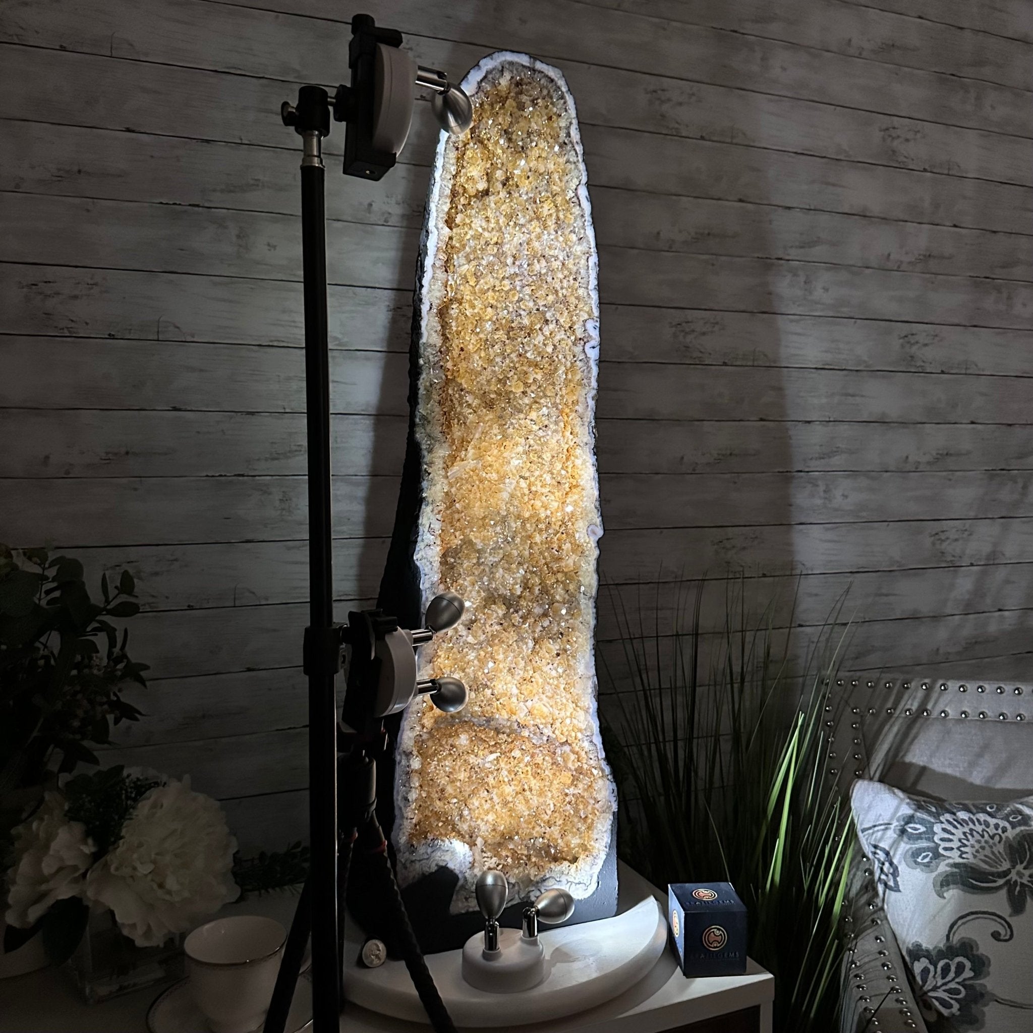 Citrine Cathedral, 89.8 lbs & 33.4" Tall #5603 - 0344 - Brazil GemsBrazil GemsCitrine Cathedral, 89.8 lbs & 33.4" Tall #5603 - 0344Cathedrals5603 - 0344