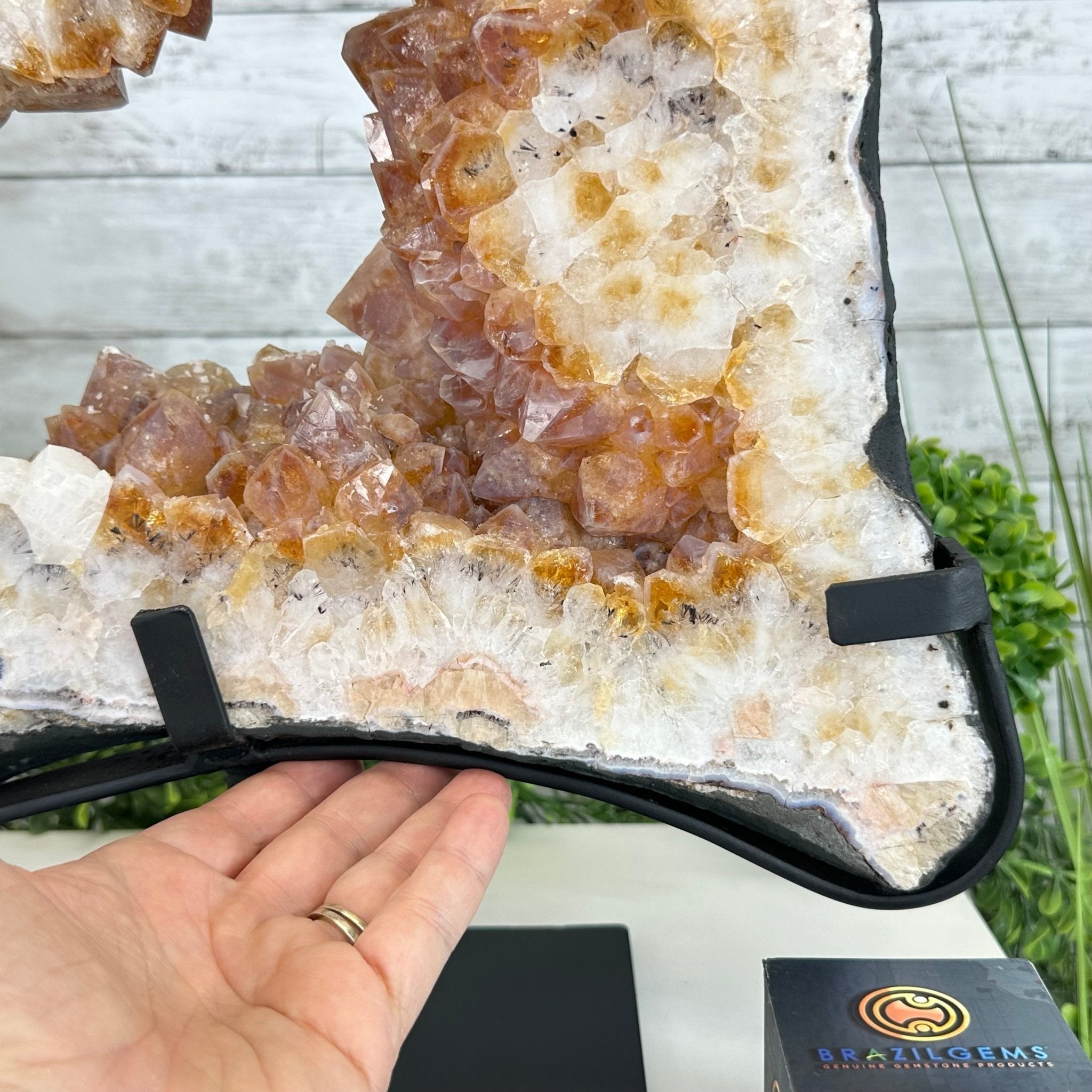 Citrine Portal on a Rotating Stand, 28.8 lbs & 18.3" tall #5625-0008 by Brazil Gems® - Brazil GemsBrazil GemsCitrine Portal on a Rotating Stand, 28.8 lbs & 18.3" tall #5625-0008 by Brazil Gems®Portals on Rotating Bases5625-0008