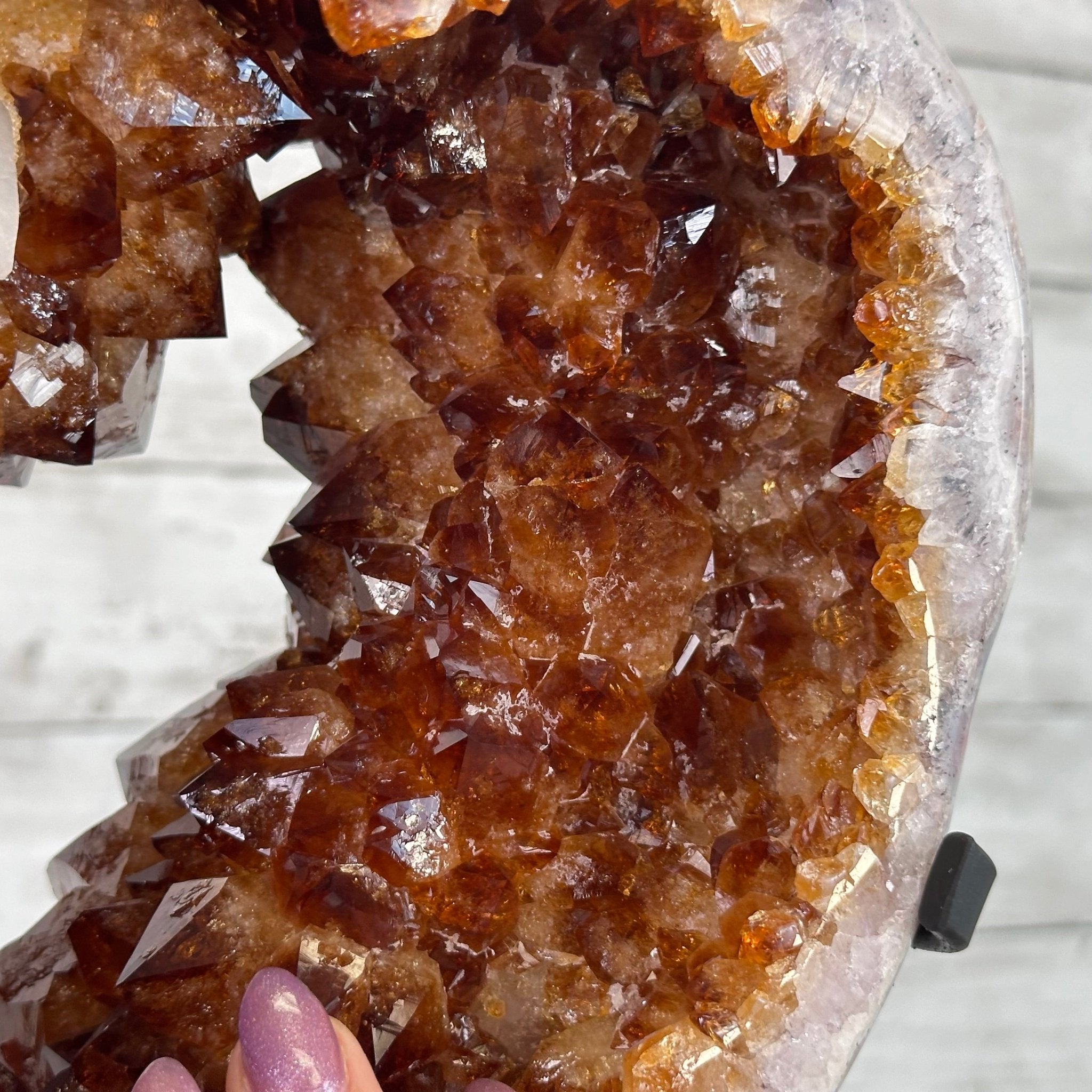 Citrine Portal on a Rotating Stand, 34.9 lbs & 26.1" tall #5625 - 0011 - Brazil GemsBrazil GemsCitrine Portal on a Rotating Stand, 34.9 lbs & 26.1" tall #5625 - 0011Portals on Rotating Bases5625 - 0011