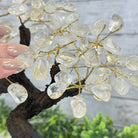 Clear Quartz 9" Tall Handmade Gemstone Tree on a Crystal base, 120 Gems #5403CLRQ - Brazil GemsBrazil GemsClear Quartz 9" Tall Handmade Gemstone Tree on a Crystal base, 120 Gems #5403CLRQGemstone Trees5403CLRQ