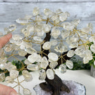 Clear Quartz 9" Tall Handmade Gemstone Tree on a Crystal base, 120 Gems #5403CLRQ - Brazil GemsBrazil GemsClear Quartz 9" Tall Handmade Gemstone Tree on a Crystal base, 120 Gems #5403CLRQGemstone Trees5403CLRQ