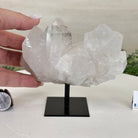 Clear Quartz Crystal Point on a Metal Stand, 1.1 lbs & 4.5" Tall #3122CQ - 021 - Brazil GemsBrazil GemsClear Quartz Crystal Point on a Metal Stand, 1.1 lbs & 4.5" Tall #3122CQ - 021Crystal Points3122CQ - 021