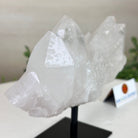 Clear Quartz Crystal Point on a Metal Stand, 1.1 lbs & 4.5" Tall #3122CQ - 021 - Brazil GemsBrazil GemsClear Quartz Crystal Point on a Metal Stand, 1.1 lbs & 4.5" Tall #3122CQ - 021Crystal Points3122CQ - 021