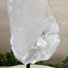 Clear Quartz Crystal Point on a Metal Stand, 11.9 lbs & 14.4" Tall #3122CQ - 029 - Brazil GemsBrazil GemsClear Quartz Crystal Point on a Metal Stand, 11.9 lbs & 14.4" Tall #3122CQ - 029Crystal Points3122CQ - 029