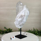 Clear Quartz Crystal Point on a Metal Stand, 11.9 lbs & 14.4" Tall #3122CQ - 029 - Brazil GemsBrazil GemsClear Quartz Crystal Point on a Metal Stand, 11.9 lbs & 14.4" Tall #3122CQ - 029Crystal Points3122CQ - 029