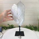 Clear Quartz Crystal Point on a Metal Stand, 11.9 lbs & 14.4" Tall #3122CQ - 029 - Brazil GemsBrazil GemsClear Quartz Crystal Point on a Metal Stand, 11.9 lbs & 14.4" Tall #3122CQ - 029Crystal Points3122CQ - 029