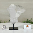 Clear Quartz Crystal Point on a Metal Stand, 1.4 lbs & 6" Tall #3122CQ - 013 - Brazil GemsBrazil GemsClear Quartz Crystal Point on a Metal Stand, 1.4 lbs & 6" Tall #3122CQ - 013Crystal Points3122CQ - 013