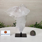 Clear Quartz Crystal Point on a Metal Stand, 1.4 lbs & 6" Tall #3122CQ - 013 - Brazil GemsBrazil GemsClear Quartz Crystal Point on a Metal Stand, 1.4 lbs & 6" Tall #3122CQ - 013Crystal Points3122CQ - 013